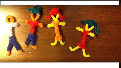 How To Make People Out Of Pipe Cleaners Youtube