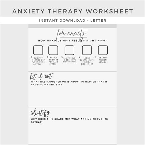 11 Printable Anxiety Worksheets For Kids Teens Adults Happier Human