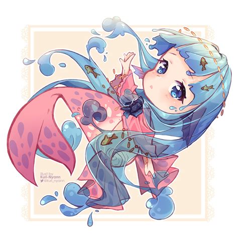 Commission Falling Drop By Kuri Nyann On Deviantart Cute Anime Chibi