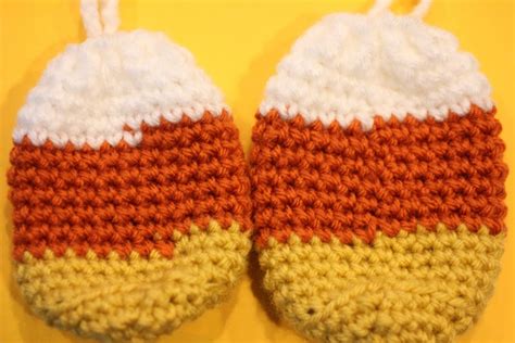Crochet Candy Corn Pouch Pattern Repeat Crafter Me