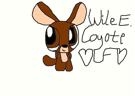 Cute Drawing Of Wile E Coyote Puffed Version By Laceypowerpuffgirl