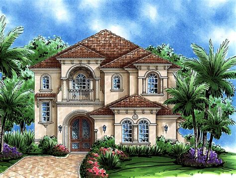 Plan 76007gw European Dream Home Plan Mediterranean House Plans