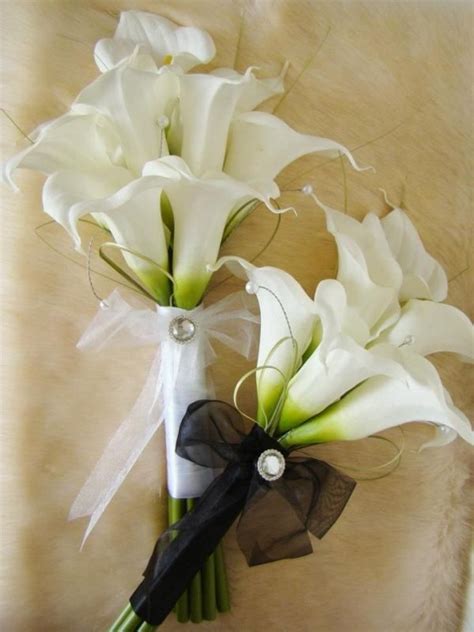 Bouquet For Bridesmaids Lillys Touch White Calla Lily Arm Sheaf