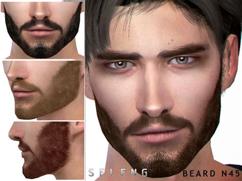 Beard N45 By Seleng Created For The Sims 4 Emily Cc Finds