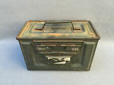 Hmf 70011 caisse de munitions, boîte à munitions, us army box en metal, 30 x 19 x 15,5 cm, vert. caisse armee en vente - Militaria | eBay