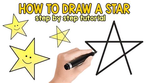 How To Draw A Star Step By Step Drawing Tutorial Youtube