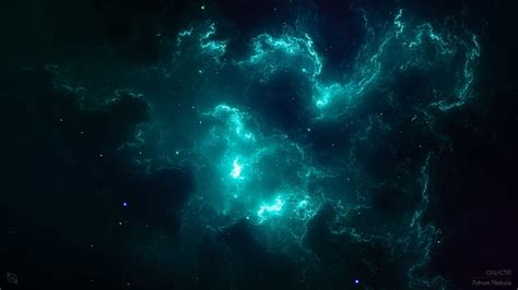 Nebula Teal Turquoise Space Hd Wallpaper Pxfuel