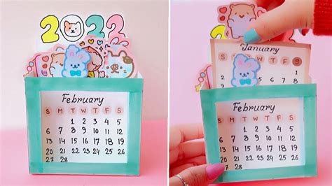 How To Make New Year 2022 Calendar Diy Calendar Making At Home