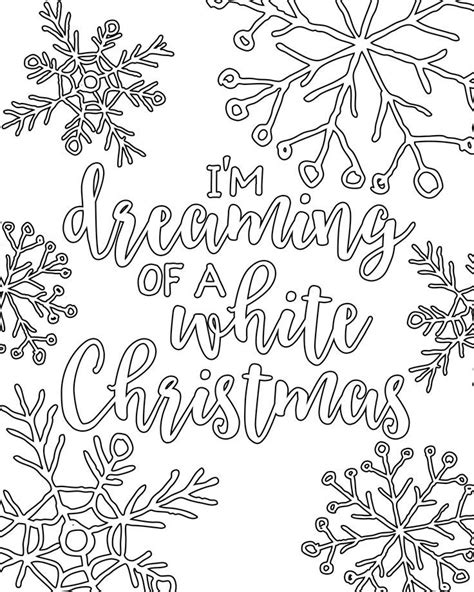 Everyone loves coloring, both children and adults, because it helps to calm anxieties, to preserve the sense of creativity. Free Printable White Christmas Adult Coloring Pages ...