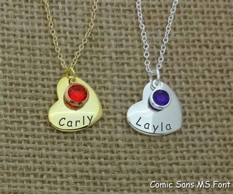 Child Girl Necklace Personalized Kid Necklace Daughter Etsy