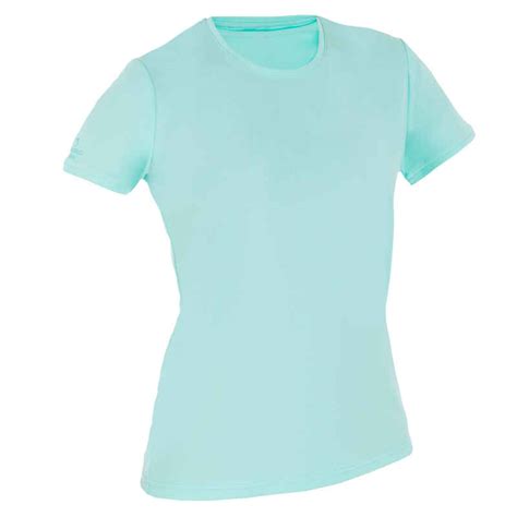 Womens Short Sleeve Uv Protection Surfing Water T Shirt Turquoise