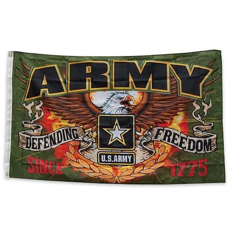 Flag Defending Freedom Army True Swords