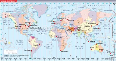 My Blog Time Zone Map