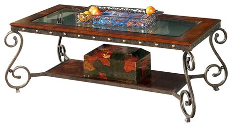Born in india during the early years of the 20th century, this charming coffee table features a rectangular planked top with iron nailheads, sitting above an elegant. Ellery Cocktail Table w Nailhead trim Decor - Traditional ...