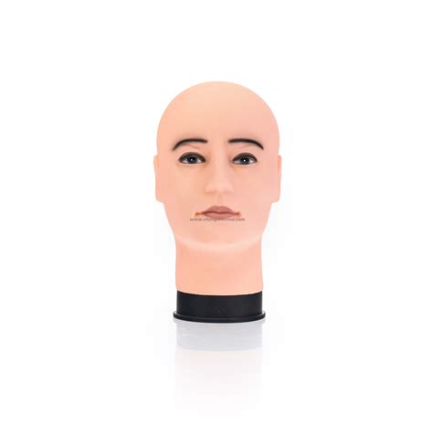 Cw 319 3 Bald Head Mannequin And Holder 민두 And 홀더