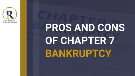 Ppt Pros And Cons Of Chapter 7 Bankruptcy Powerpoint Presentation