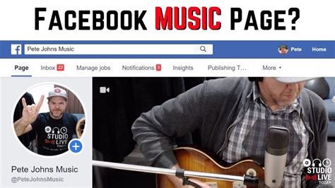 How To Create A Facebook Music Page Youtube