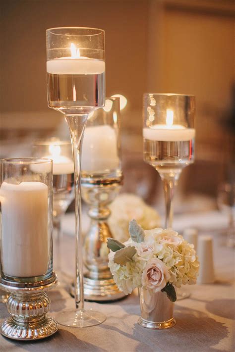 Floating Candle Centerpieces Wedding At Wedding