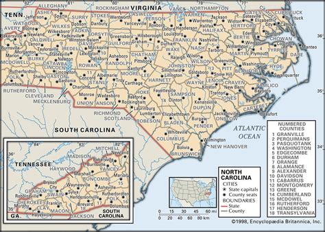 State And County Maps Of North Carolina