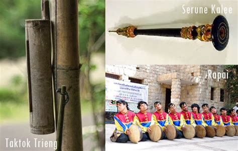 Digunakan pada saat pertujukan kesenian daerah yang biasanya dihadiri oleh serune kalee adalah alat musik tradisional aceh yang memiliki struktur bentuk mirip klarinet. 10 Alat Musik Tradisional Aceh beserta Penjelasannya ...