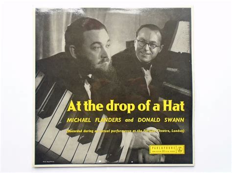 Flanders & Swann - Flanders & Swann At The Drop Of A Hat LP Parlophone PMC1033 EX/EX 1960s 