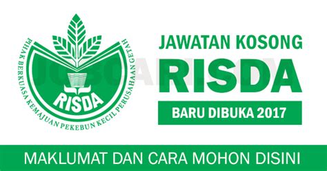 Iklan jawatan kosong di institut penyelidikan dan kemajuan pertanian malaysia (mardi). JAWATAN KOSONG TERKINI RISDA - JAWATAN TETAP / GAJI RM2 ...