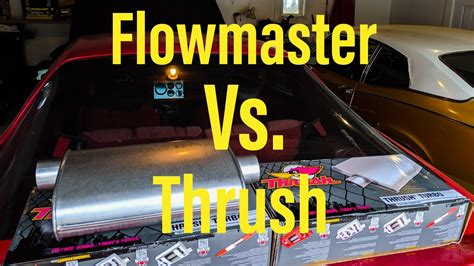 Flowmaster Vs Thrush Sound Comparison Youtube
