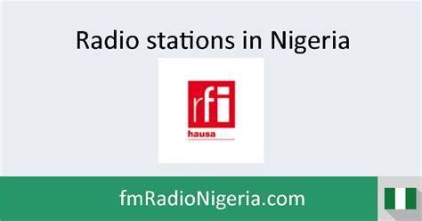 You can check out zangolink stream (religious, na addini), izalah radio/jibwis sokoto, naija live, and other hausa radio stations online below. RFI Hausa Live - FM Radio Nigeria