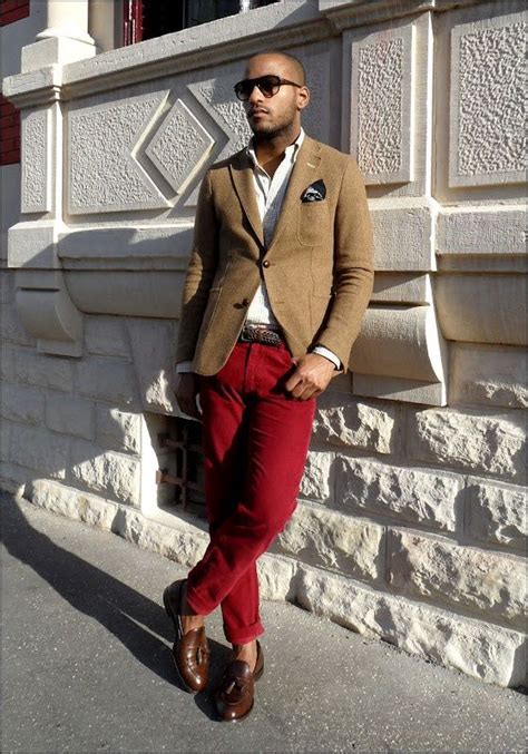 Mensfashion Red Pants Men Mens Outfits Red Trousers