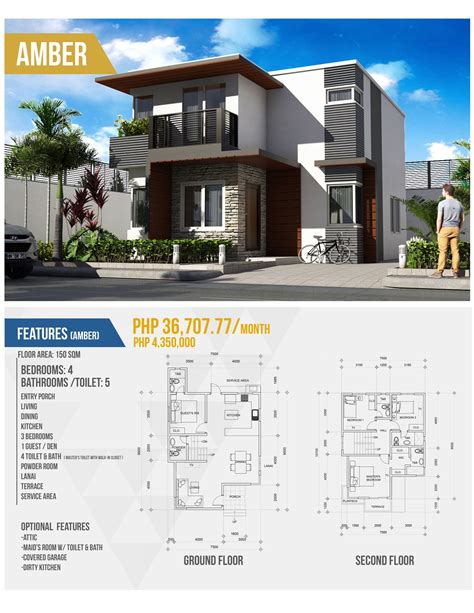 model houses in the philippines with floor plan floorplans click