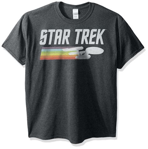 Star Trek Star Trek Mens T Shirt Classic Enterprise Rainbow Logo