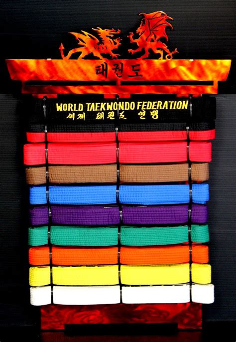 Tang Soo Do Martial Arts Belt Display Karate Belt Display Martial Arts