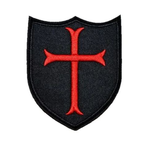 Crusader Cross Shield Morale Embroidered Patch Iron On 595 Picclick