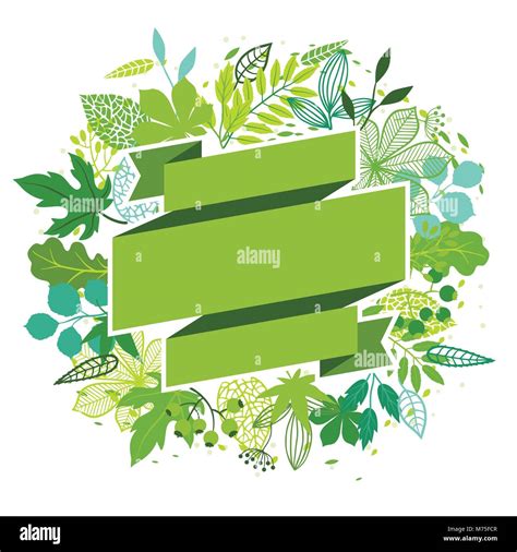 Background Of Stylized Green Leaves Stock Vector Image And Art Alamy