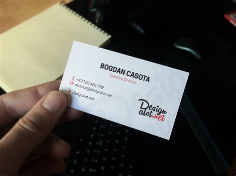 114,000+ vectors, stock photos & psd files. Realistic Business Card in Hand Mockup FREE Sample ...