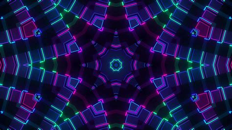 Neon Psychedelic Patterns Abstract Vj Loops Youtube