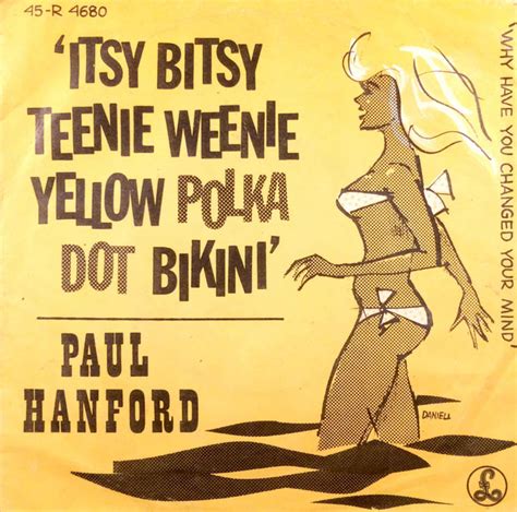 Paul Hanford Itsy Bitsy Teenie Weenie Yellow Polka Dot Bikini Vinyl