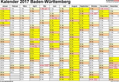Als brückentage werden arbeitstage bezeichnet, die zwischen einem feiertag und dem wochenende liegen. Ferien Baden-Württemberg 2017 - Übersicht der Ferientermine