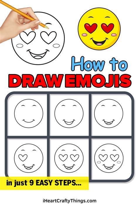 How To Draw Emojis Happy Emoji Really Easy Drawing Tutorial Drawing