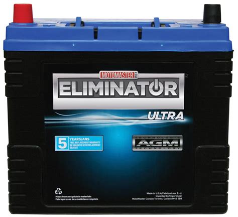 Motomaster Eliminator Agm Group Size 51 Battery 440 Cca Canadian Tire