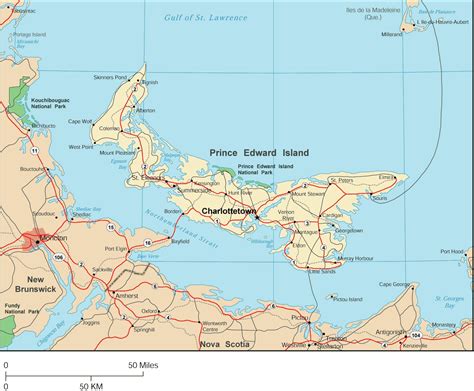 Prince Edward Island Map Map Of Prince Edward Island