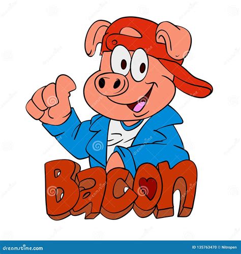 Cool Pig Stock Illustration Illustration Of Pigs Piggy 135763470