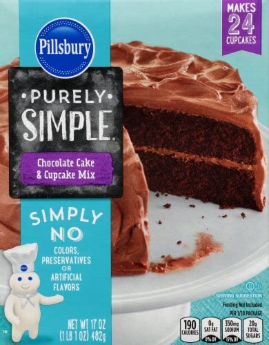 Pillsbury Purely Simple Chocolate Cake Mix 17 Oz Marianos
