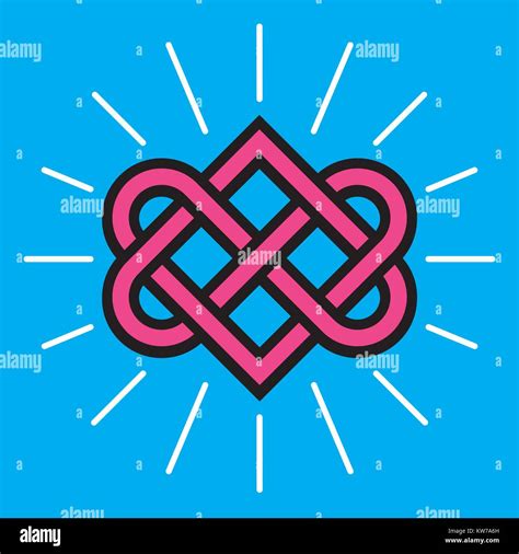 Celtic Love Knot Vector Design Classic Knot Design With Entwined Heart