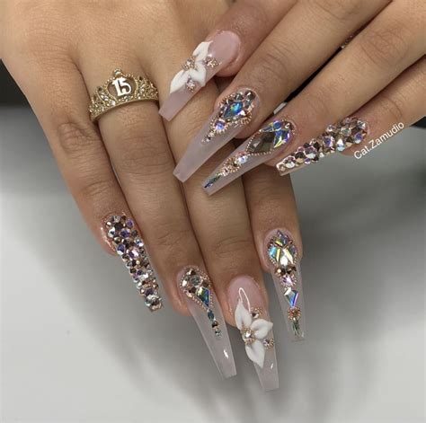 Check Out Simonelovee ️ Bling Acrylic Nails Glam Nails Pretty