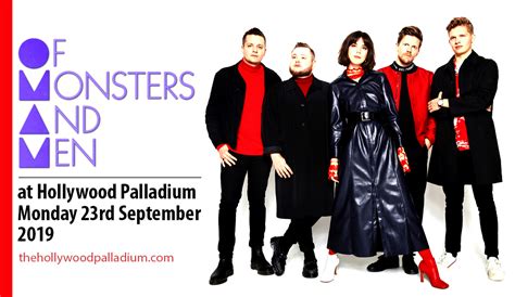 Of Monsters And Men Tickets 23rd September Hollywood Palladium