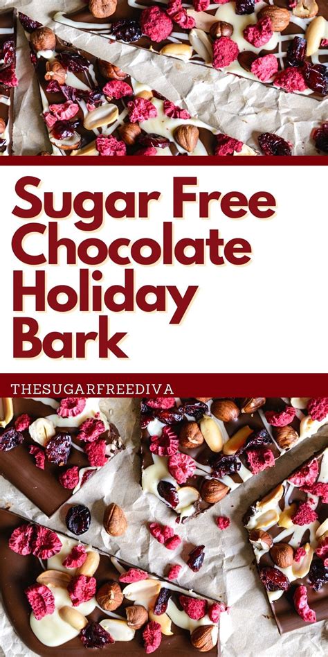 Make dinner tonight, get skills for a lifetime. Sugar Free Chocolate Holiday Bark - THE SUGAR FREE DIVA