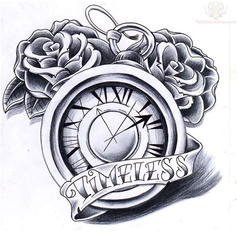 8 Best Time Clock Tattoo Designs Images On Pinterest Time Tattoos