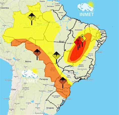 inmet brasil tem alerta para chuvas intensas em algumas áreas e de umidade notícias agrícolas