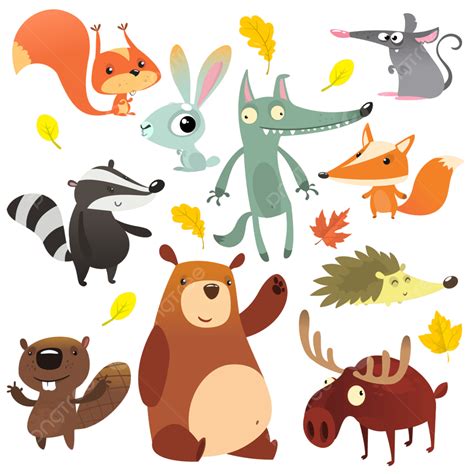 Animal Character Animation Vector Hd Images Cartoon Forest Animal